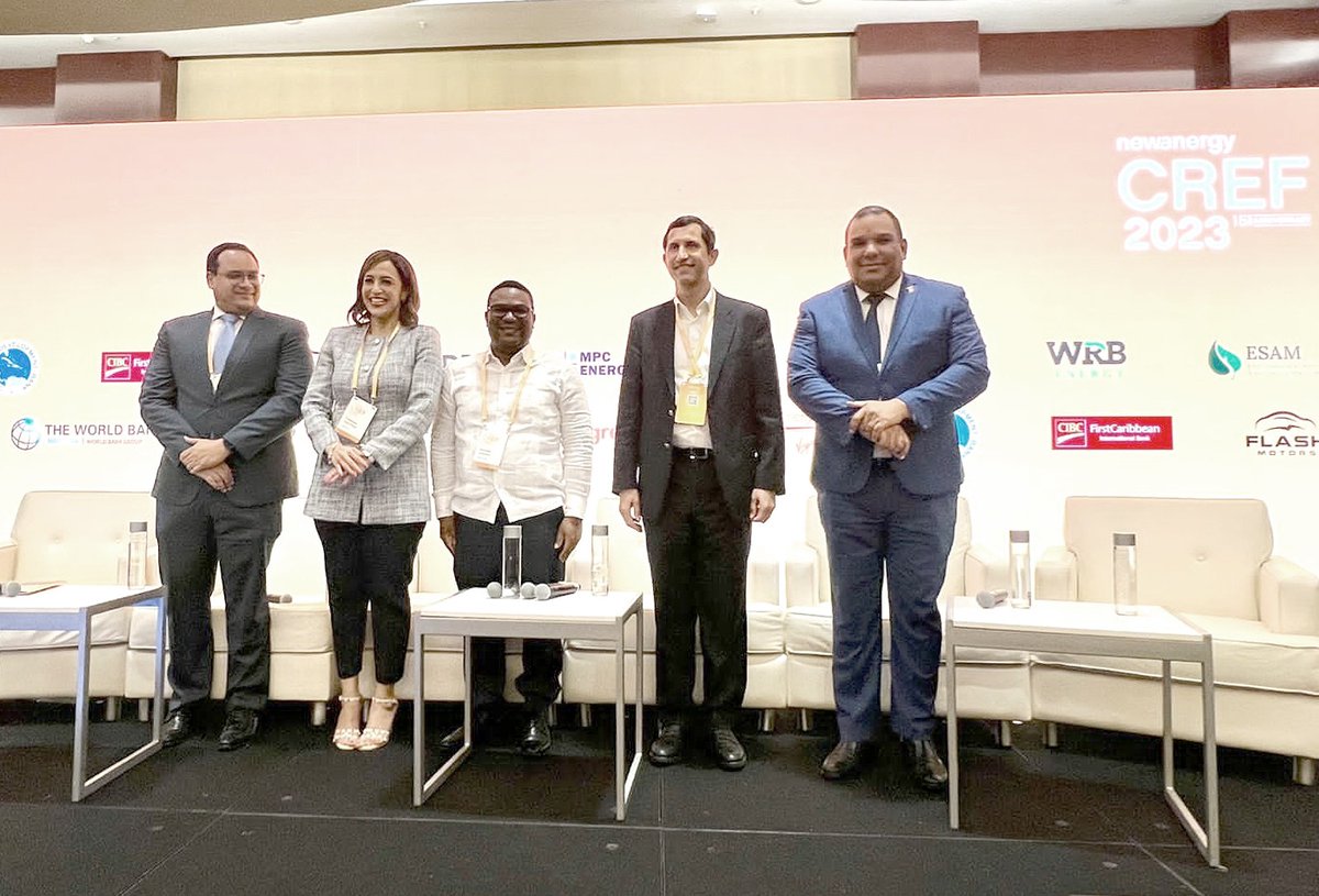 CNE_RD's tweet photo. Una delegación de la República Dominicana participó en un panel del 15th Caribbean Renewable Energy Forum eh la ciudad de Miami, para presentar los avances del país en materia de integración de energías renovables. https://t.co/eMdY6ACQJm