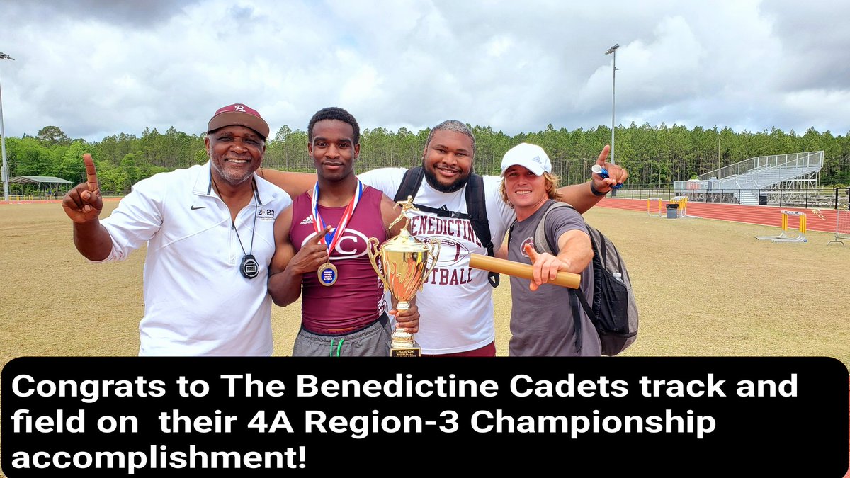 Nas (@naseirsamuel) on Twitter photo GHSA (4A Region-3) 400m🏅 4x400m🏅 CHAMPION!!! <a href="/CoachGHouston/">Galen Houston</a> <a href="/TheBC400/">Benedictine Military School</a> <a href="/BC_Football1902/">BC Football</a> <a href="/Griffin24Jonah/">JonahGriffin</a> Coach Caleb Collins. 4A Region-3 Track and Field CHAMPIONS 🏆 GHSA (4A Region-3) 400m🏅 4x400m🏅 CHAMPION!!! <a href="/CoachGHouston/">Galen Houston</a> <a href="/TheBC400/">Benedictine Military School</a> <a href="/BC_Football1902/">BC Football</a> <a href="/Griffin24Jonah/">JonahGriffin</a> Coach Caleb Collins. 4A Region-3 Track and Field CHAMPIONS 🏆