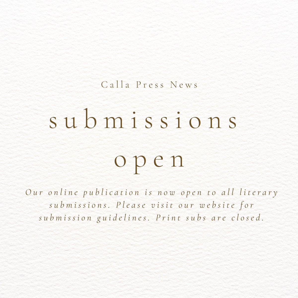 CallaPress's tweet image. #submissionsopen #writeforus #callapress #publishing #GloryToGod #AuthorsOfTwitter #fridaymorning #BooksforAll