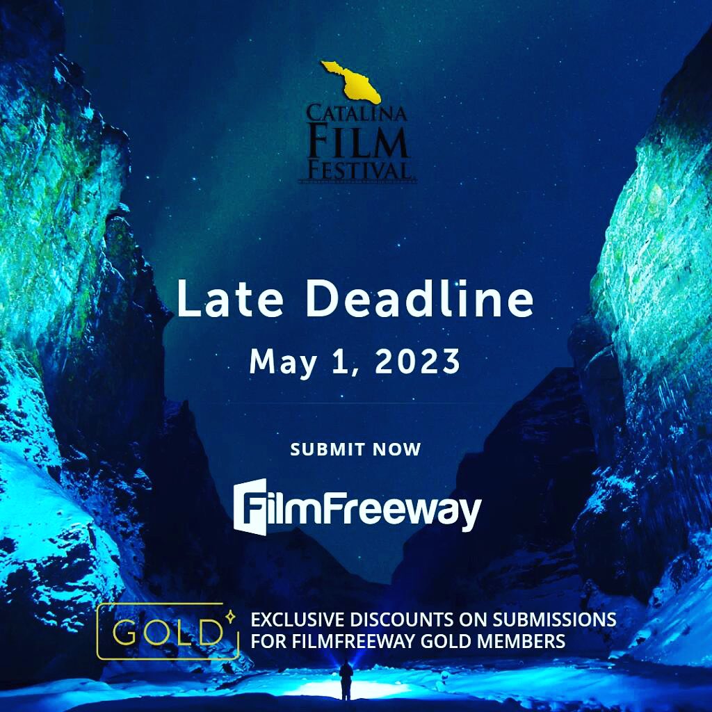 Submit your film to <a href="/catalinafilm/">Catalina Film Festival</a> festival today via <a href="/filmfreeway/">FilmFreeway</a>! Late Deadline is approaching! Promo code: SweetTweet25 #filmfestival #filmfestivalsubmission #filmfreeway #filmfestivals #catalinaisland #california #hollywood #shortfilm #featurefilm #movies #screenplays