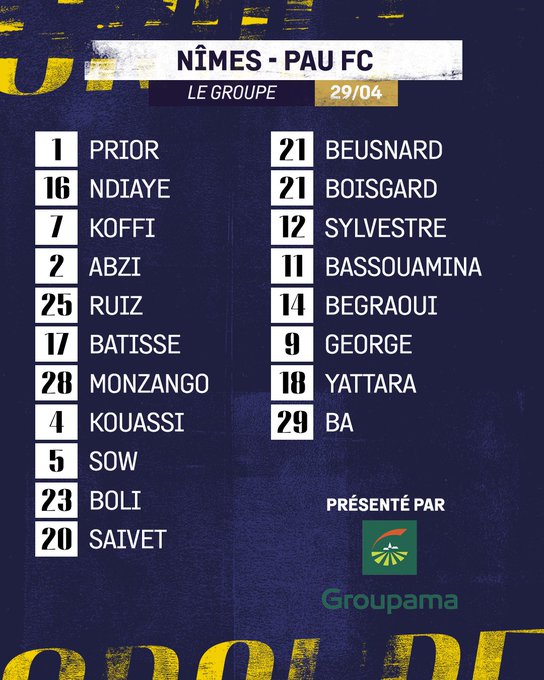 33e journée de Ligue 2 BKT : Nîmes - Pau, un match crucial pour sauver la peau des crocos  Fu0nhp3XoAAfZTR?format=jpg&name=small