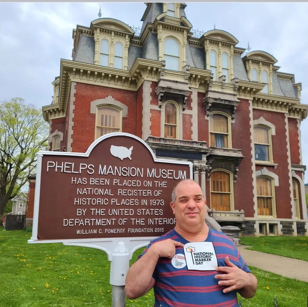It's #NationalHistoricMarkerDay! 🎊

Our museum educator, Joe, and our volunteers decided to cleanup our historic marker for the occasion.
<a href="/wgpfoundation/">William G. Pomeroy Foundation</a> showed us some cleaning tips.