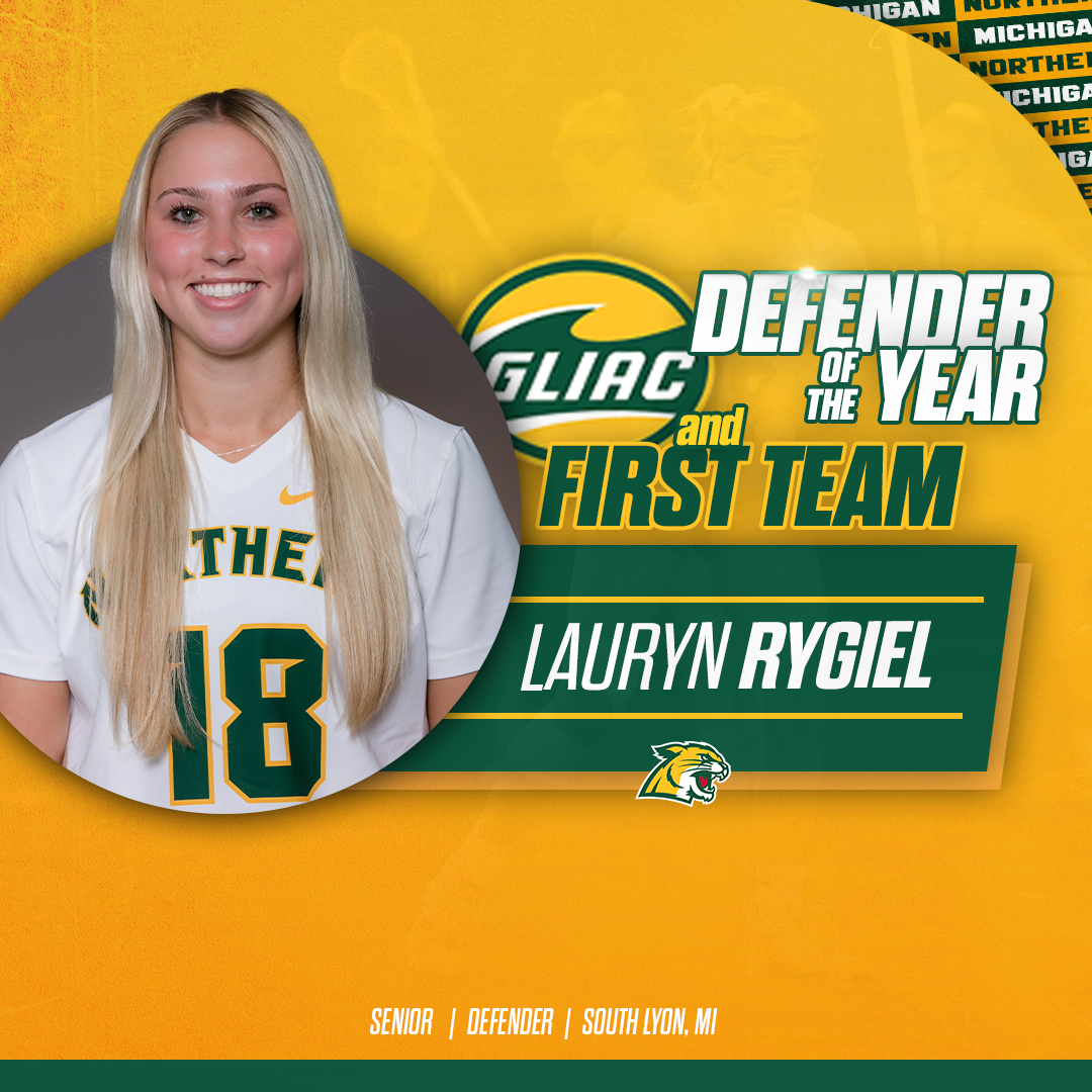 nmuwlax's tweet photo. Congrats to Lauryn Rygiel on being named the GLIAC Defender of the Year!

Story ➡️ https://t.co/1CQn3QXMPo

#NMUwildcats #ShareNMU https://t.co/0Tll5V0YKd