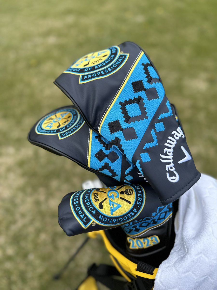 The bag and headcovers being used by our staffers at the PGA Professional Championship in New Mexico 🔥