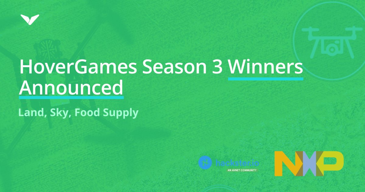 Dronecode's tweet photo. ⏰ The HoverGames 3: Land, Sky, Food Supply contest has ended, and the winners have been announced.
👏 Congrats to everyone who participated this year
💚 Big kudos to the teams at @NXP and @Hacksterio for putting together another fantastic contest.
🔗 Land the details here https://t.co/V8wnTn1pkC