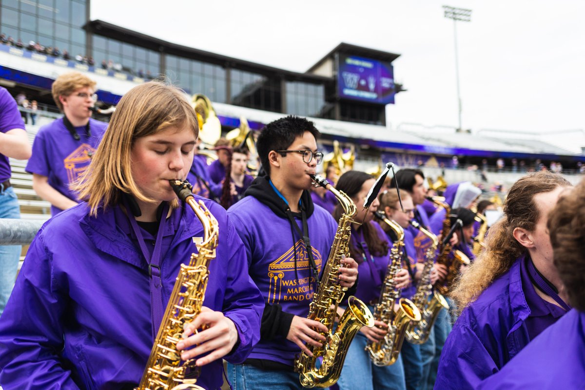 huskyband's tweet photo. Photos from the 2023 Spring Preview are here!! 

We had a great time hosting all of the Juniors and Seniors for the day, thank you for joining #TheLoyalBand on Montlake!

Full album: https://t.co/3T5GZYCuoB

#GoHuskies https://t.co/P9CKY4H2rS