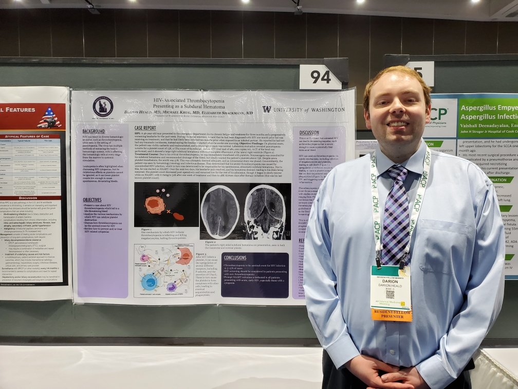 IDAHOACP1's tweet photo. Idaho poster winners at ACP National meeting in San Diego.  Darion Heald -Resident Clinical Vignette https://t.co/nJUPu5tKjP