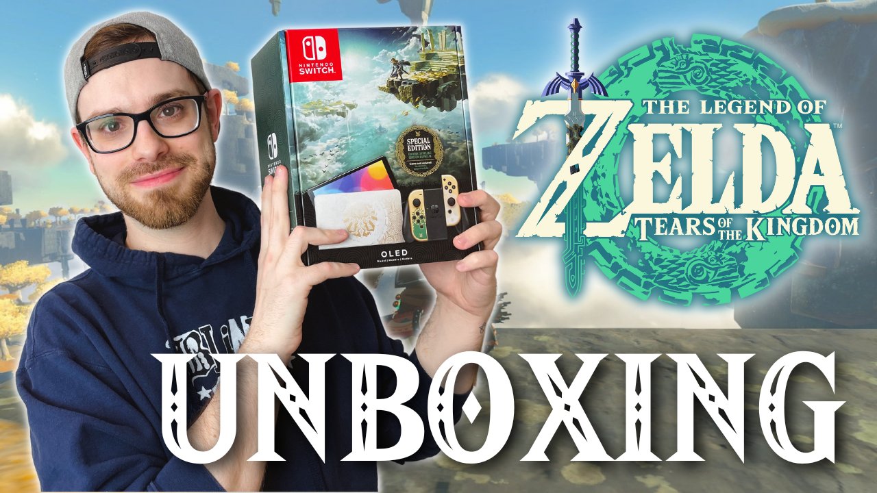 UNBOXING the ZELDA: Tears of the Kingdom OLED Nintendo Switch
