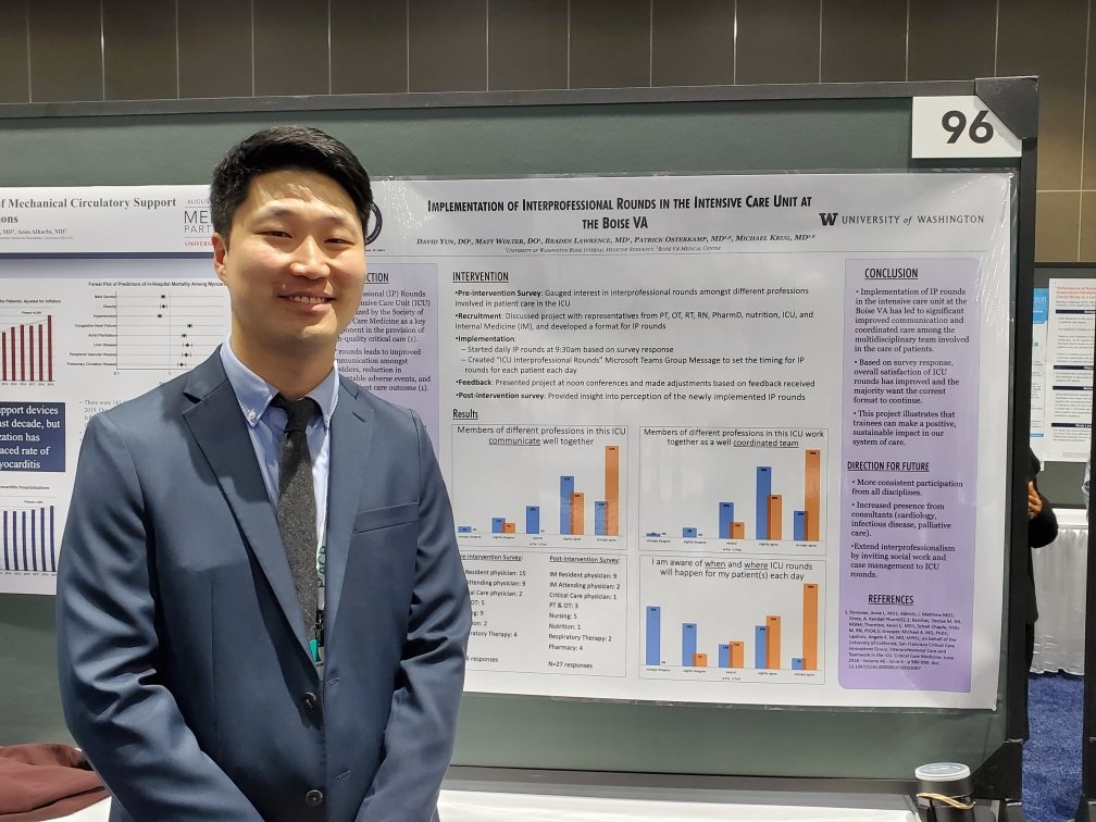 IDAHOACP1's tweet photo. Idaho poster winners at National ACP.  David Yun (pictured) and Matt Wolter - Resident QI https://t.co/Tssxqtc1xN