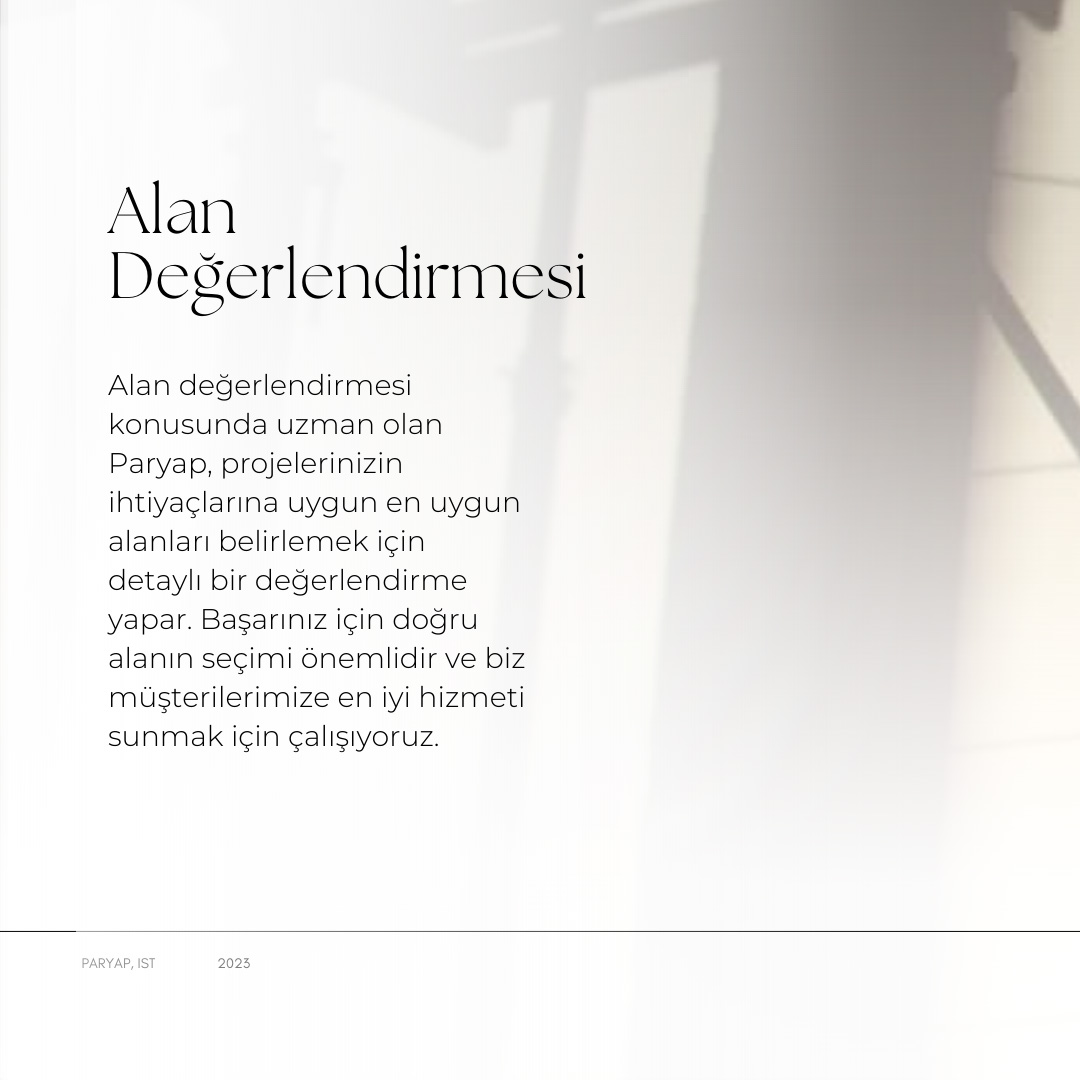 paryap_'s tweet photo. Projenizin başarısını garanti altına almak için doğru alanda çalışmak önemlidir. Biz de Paryap olarak, uzman ekibimizle alan değerlendirmesi konusunda en iyi hizmeti sunuyoruz. #paryap https://t.co/qnyyeX2wMb