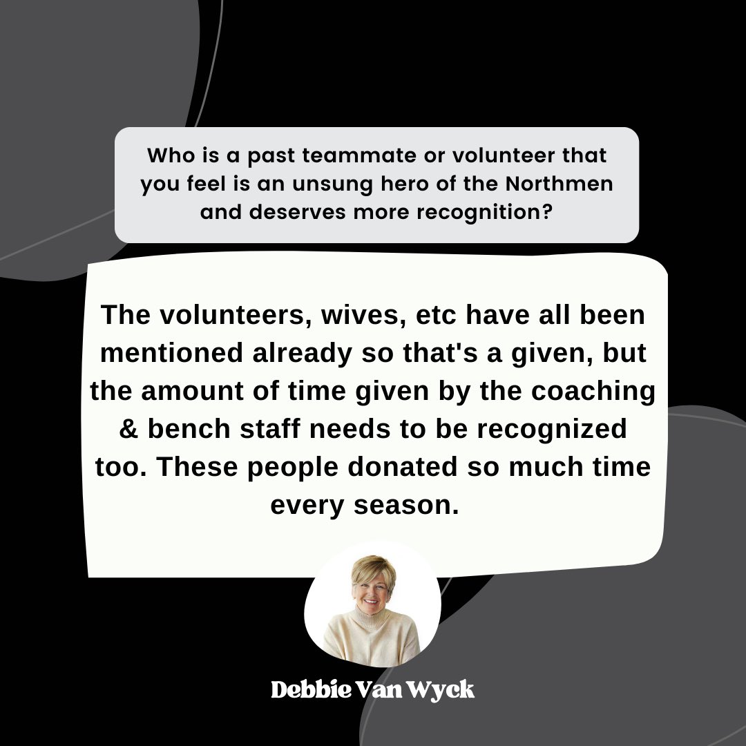 NorthmenAlumni's tweet photo. Since 1995, @dvanwyck has been a part of the Northmen Family and she wants to shout out all of the incredible coaches we’ve had at every level of our organization. The level of coaching truly has been a game-changer for our teams throughout the years! #HornsUp #UpholdTheTradition https://t.co/tr0NCxMbBb