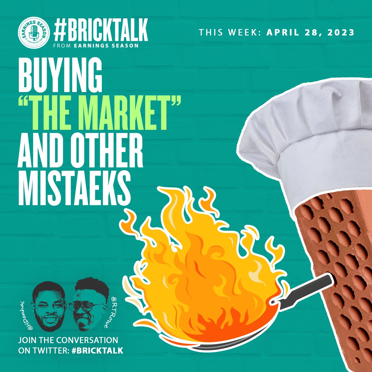 Earnings_Season's tweet image. There are loads of pitfalls and misconceptions about investing, especially on the stock market. Lacking practical knowledge often leads to mistakes that hurt portfolios. This week on #BrickTalk @RTRowe &amp;amp; @HDanhai touch on this &amp;amp; more. Join us &amp;amp; join in 👇🏾