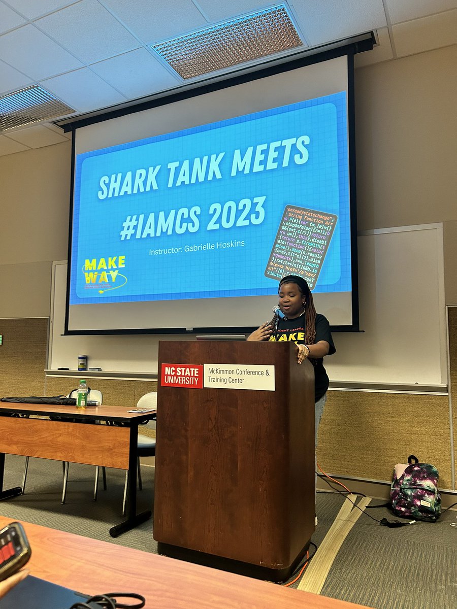 MzLCarter1's tweet photo. Workshop #1 Shark Tank Meets #IAMCS #yourfavoriteadminintern #appcreation #ncsu #welovecs @cte_ccs https://t.co/rpvr082Da2