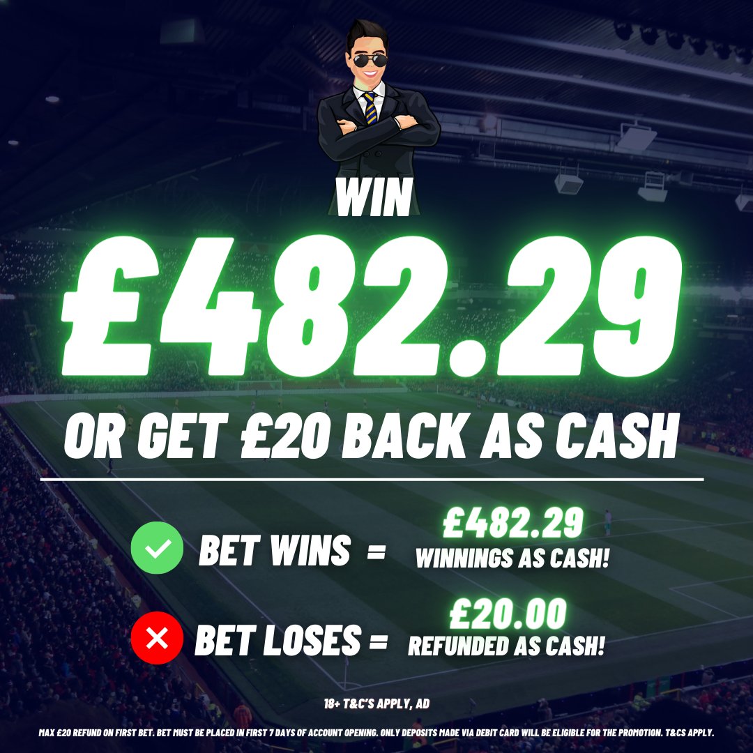 BennyBoyTips's tweet photo. 🚨23/1 GOALS ACCA IS LIVE!

Add it here: https://t.co/ECk4TJIh2c

💰Get a £20 free bet for this Acca
• Sign up here: https://t.co/7melohaxIv
• Place £20 on this bet

💸You'll win £429 or get a full £20 cash refund if the bet loses!

18+, T&amp;C's Apply ad https://t.co/pZteTL1d6h