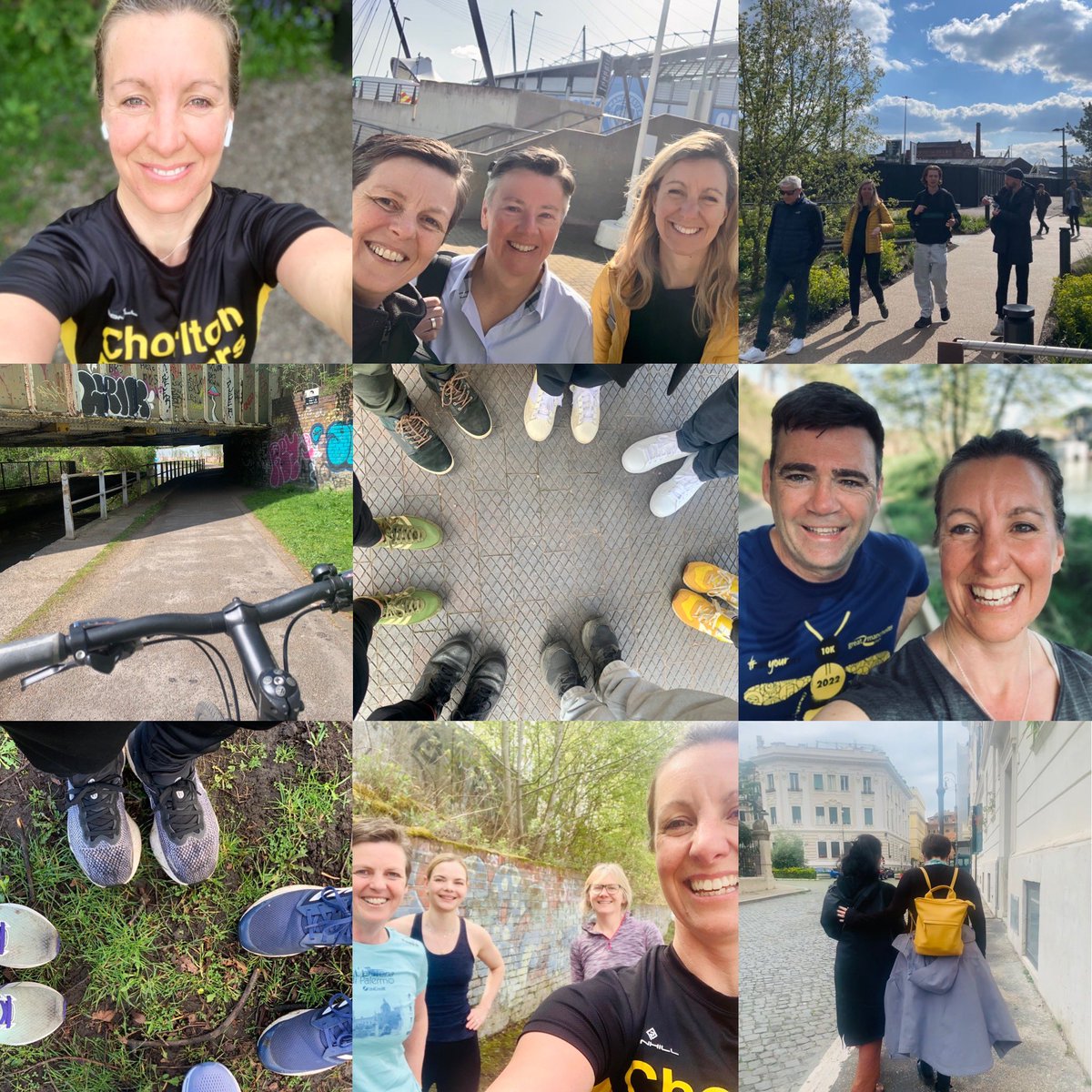 evefrancisholt's tweet photo. Grateful to colleagues, family, friends, GM Mayor &amp; everyone else who helped keep me moving this last week. Walking meetings, shared runs, permission to wear #activesoles to work, nudge to get out, a safe route... pumped tyres. All make the difference. #GMMoving #EverydayMoving https://t.co/o4CMJiamcI