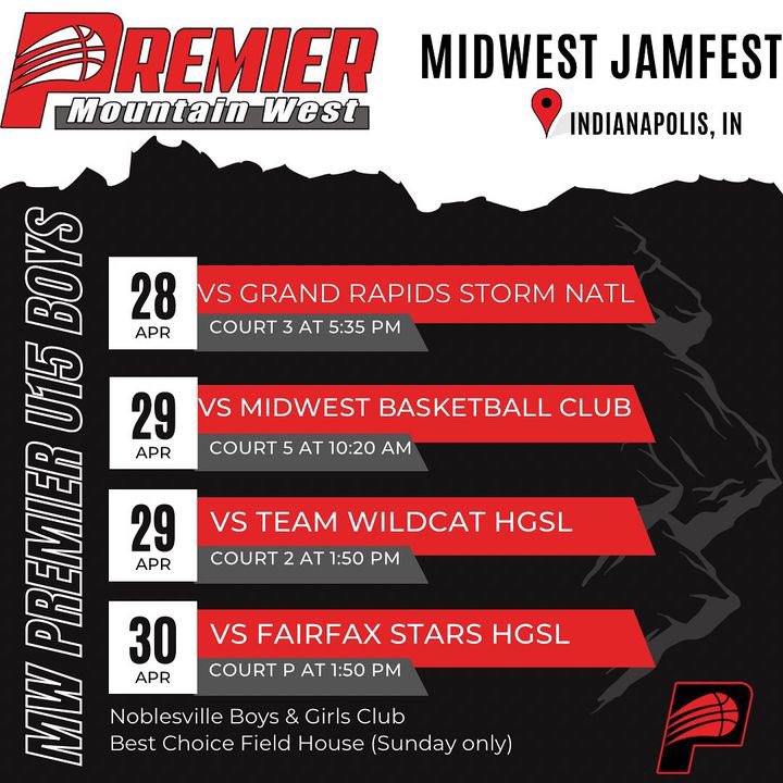 MtnWestPremier's tweet photo. Catch our MW teams this weekend!

@RL_Hoops 
#MidWestJam https://t.co/HSsBac0qOZ