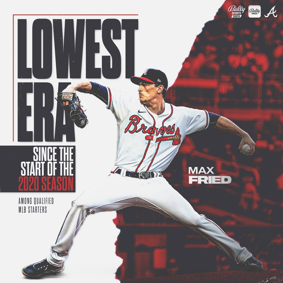 FanDuelSNBraves's tweet photo. Max Fried's MLB ranks among qualified starters this decade 🗒️

▪️2.60 ERA (1st)
▪️2.99 FIP (7th)
▪️10.7 fWAR (12th)

Certified ace. https://t.co/738lUaIzhS