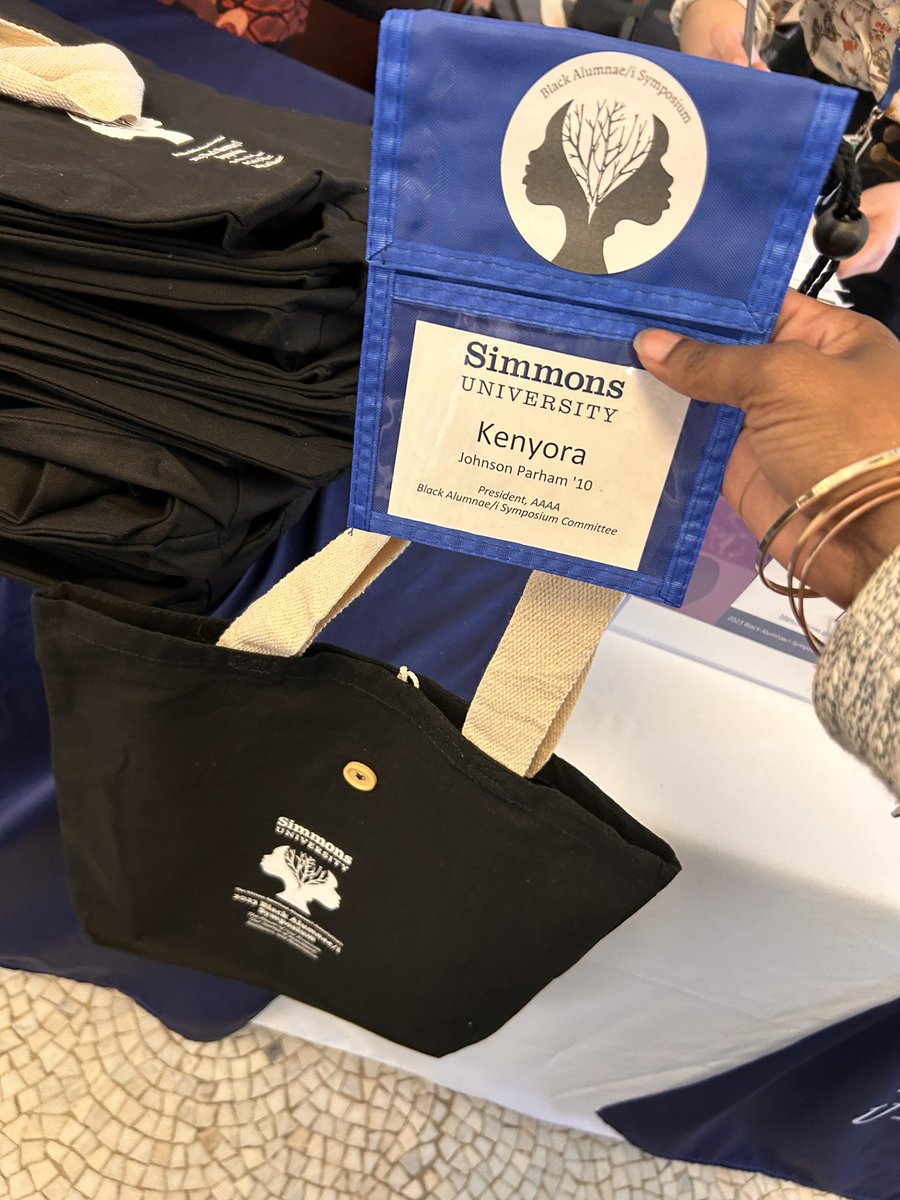 Our President <a href="/HerstoryK/">Kenyora Lenair Johnson, MSW</a> is checked in!! Are you?? <a href="/SimmonsUniv/">Simmons University</a>