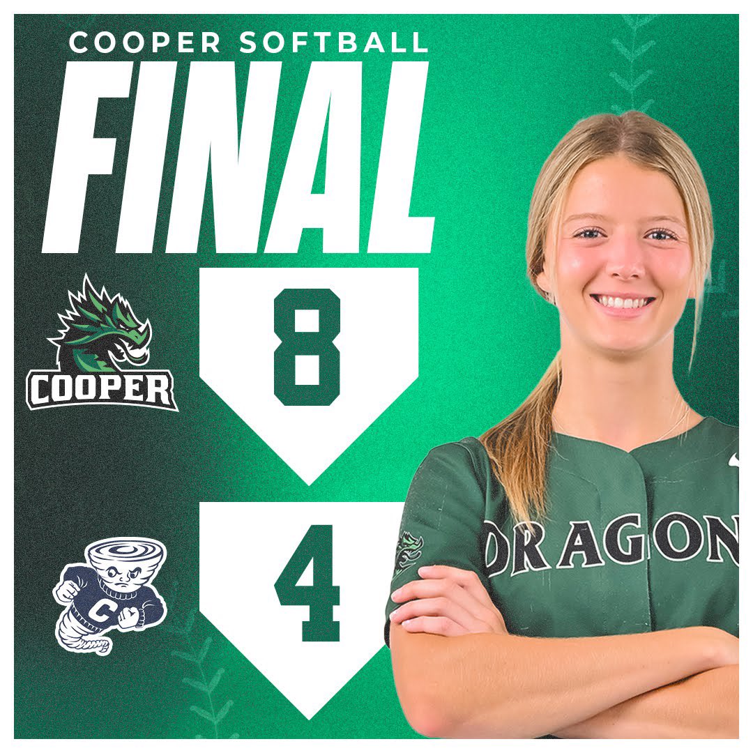 JCS_Athletics's tweet photo. 🚨Championship Bound🚨

John Cooper’s softball team will advance to the SPC Championship Game! Go Dragons! https://t.co/6VGqlhg3ti