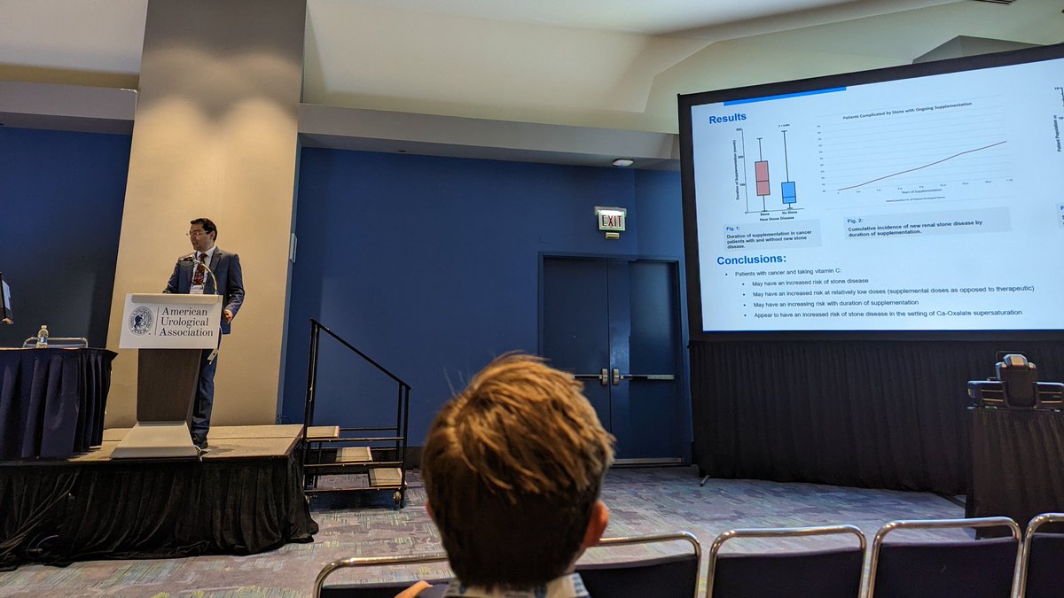Kevin Koo (@kvnkoo) on Twitter photo Patients with cancer taking vitamin C appear to have an increased risk of new stone formation, even at lower doses than typically associated with oxalate lithogenesis. Practical guidance and great study by <a href="/UroWonk_MD/">M. Reza Roshandel</a> <a href="/potretzke/">Aaron Potretzke</a> #AUA23 Patients with cancer taking vitamin C appear to have an increased risk of new stone formation, even at lower doses than typically associated with oxalate lithogenesis. Practical guidance and great study by <a href="/UroWonk_MD/">M. Reza Roshandel</a> <a href="/potretzke/">Aaron Potretzke</a> #AUA23
