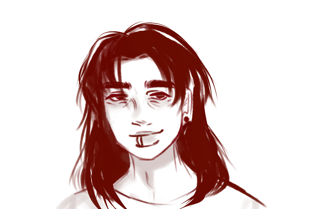 backoffyoni's tweet photo. Sketch de mi oc moderador de discord más heterosexual (se enamoró de un femboy y aun cree q es mujer) https://t.co/0yuiHoTOR3