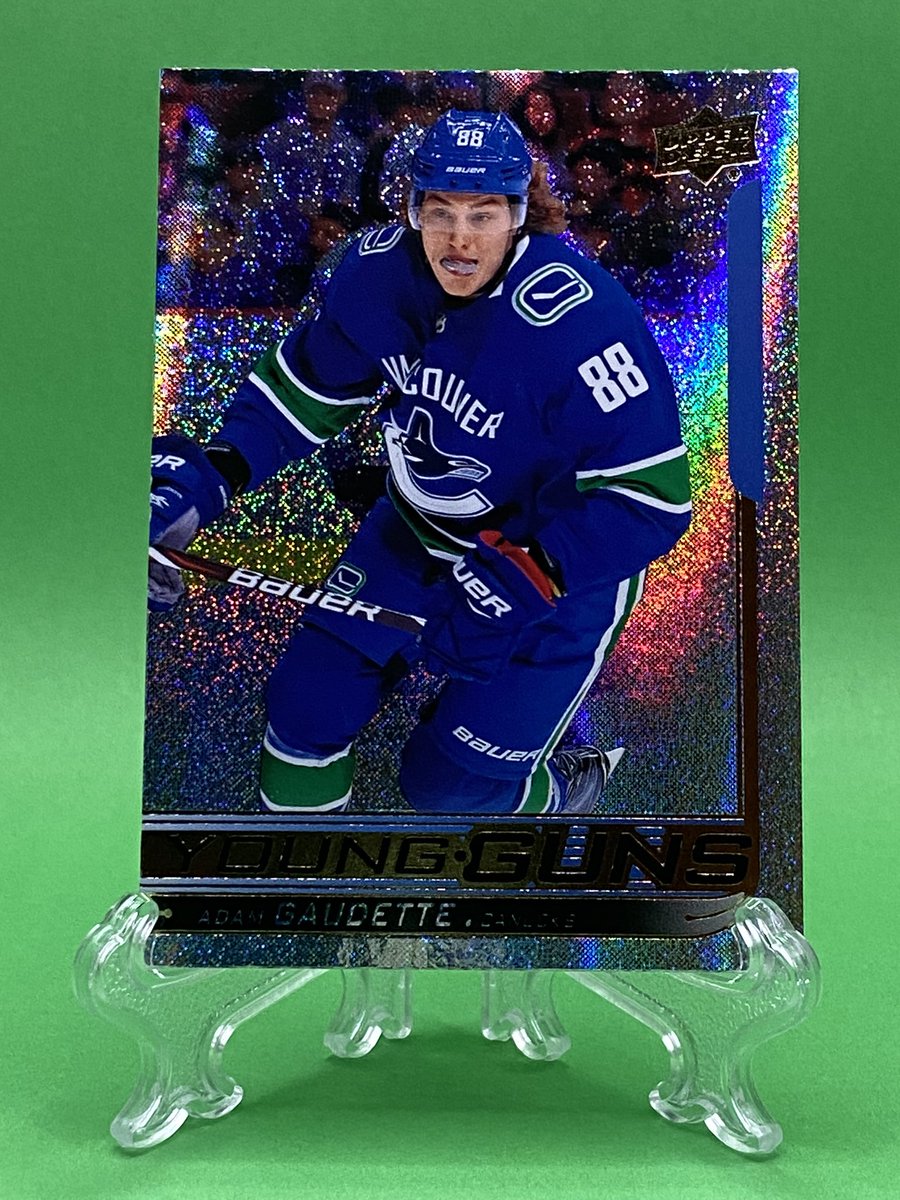 DeLyzer84's tweet image. Mail day via @eBay 

2018-19 UD Series 1 Adam Gaudette Speckled 🌈 Young Gun

Canucks YG count - 269

@UpperDeckHockey #roadto300