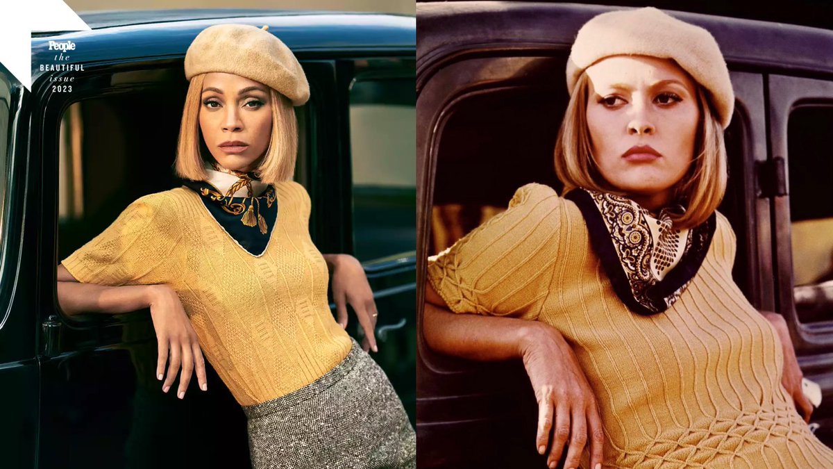 Film Updates on Twitter "Zoe Saldaña recreates iconic looks from her