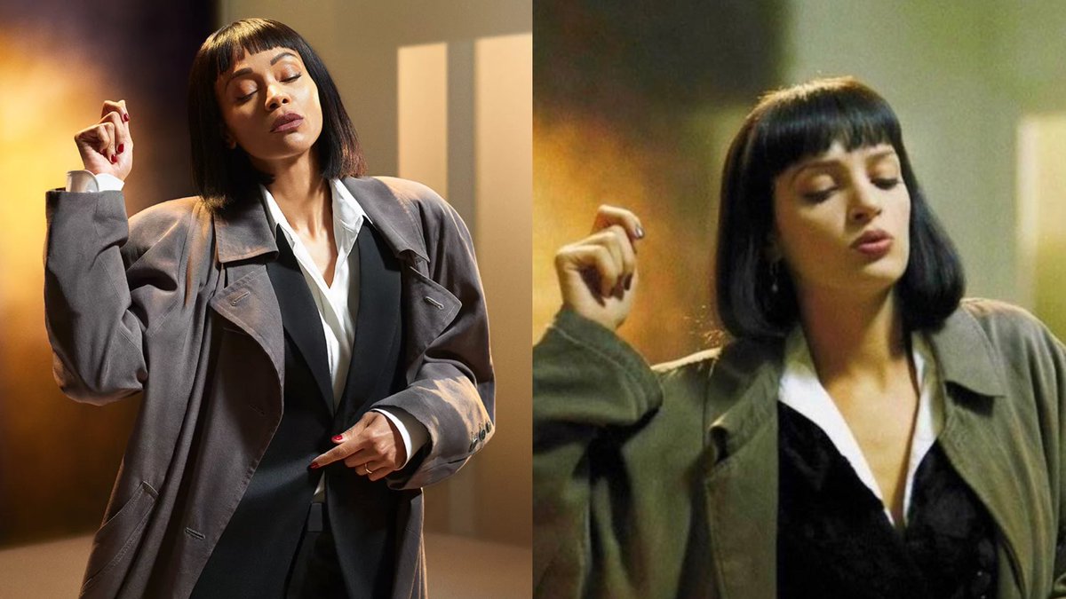 Film Updates on Twitter "Zoe Saldaña recreates iconic looks from her(01)