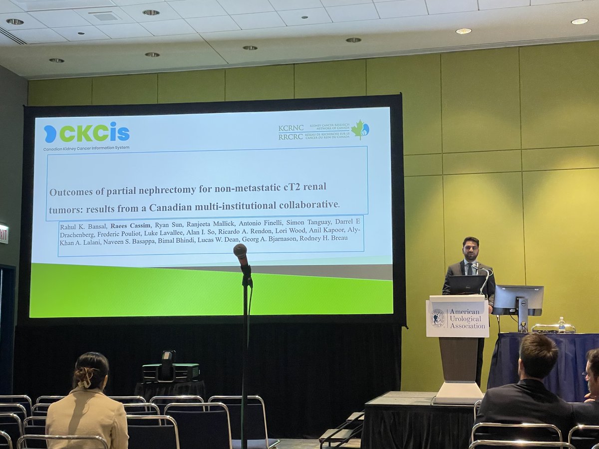 Canadian Kidney Cancer information system (CKCis) (@ckcis_ca) on Twitter photo Great job <a href="/Raees__Cassim/">Raees Cassim</a> on discussing the Canadian experience for the outcomes of cT2 RCC via partial Nx!
<a href="/RahulBansal_13/">Rahul Bansal</a> <a href="/RodBreau/">Rod Breau</a> <a href="/nbasappaCCI/">Naveen Basappa, MD</a> <a href="/UroOncMD/">Tony Finelli</a> <a href="/SiTanguay/">Simon Tanguay</a> <a href="/BBhindi/">Bimal Bhindi</a>
#AUA2023 #Canadiandata #registry #kidneycancer #CKCis Great job <a href="/Raees__Cassim/">Raees Cassim</a> on discussing the Canadian experience for the outcomes of cT2 RCC via partial Nx!
<a href="/RahulBansal_13/">Rahul Bansal</a> <a href="/RodBreau/">Rod Breau</a> <a href="/nbasappaCCI/">Naveen Basappa, MD</a> <a href="/UroOncMD/">Tony Finelli</a> <a href="/SiTanguay/">Simon Tanguay</a> <a href="/BBhindi/">Bimal Bhindi</a>
#AUA2023 #Canadiandata #registry #kidneycancer #CKCis