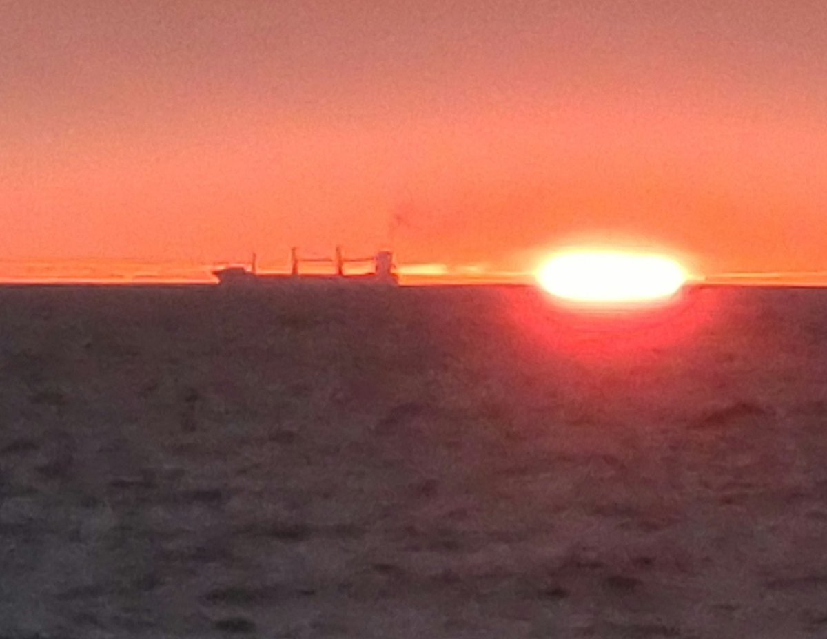 Zonsondergang met een vleugje stikstof.