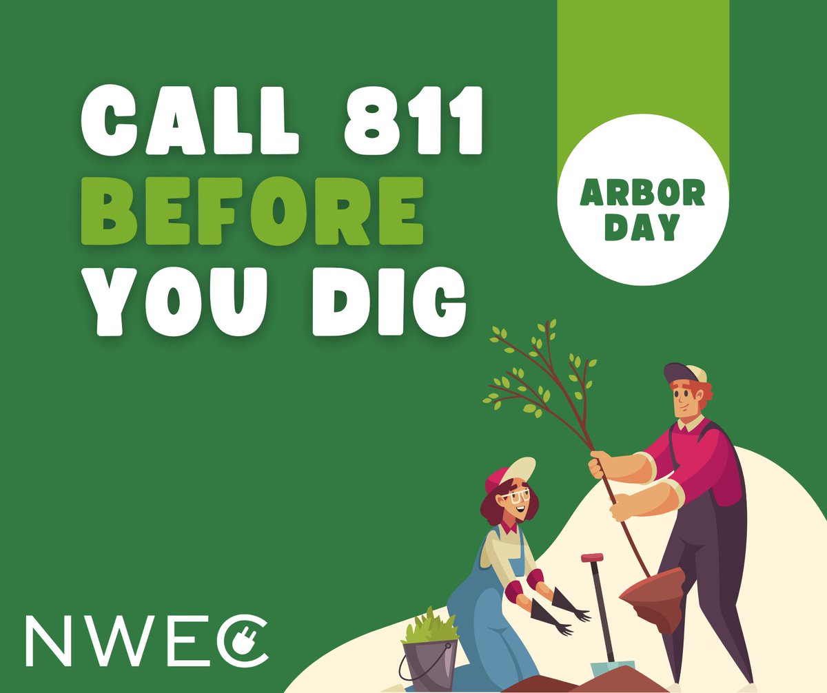 Today is Arbor Day! Spring is here and that means refreshing your landscaping. Be sure to give @Okie_811 a call before you get started! Learn more at okie811.org. #Call811
