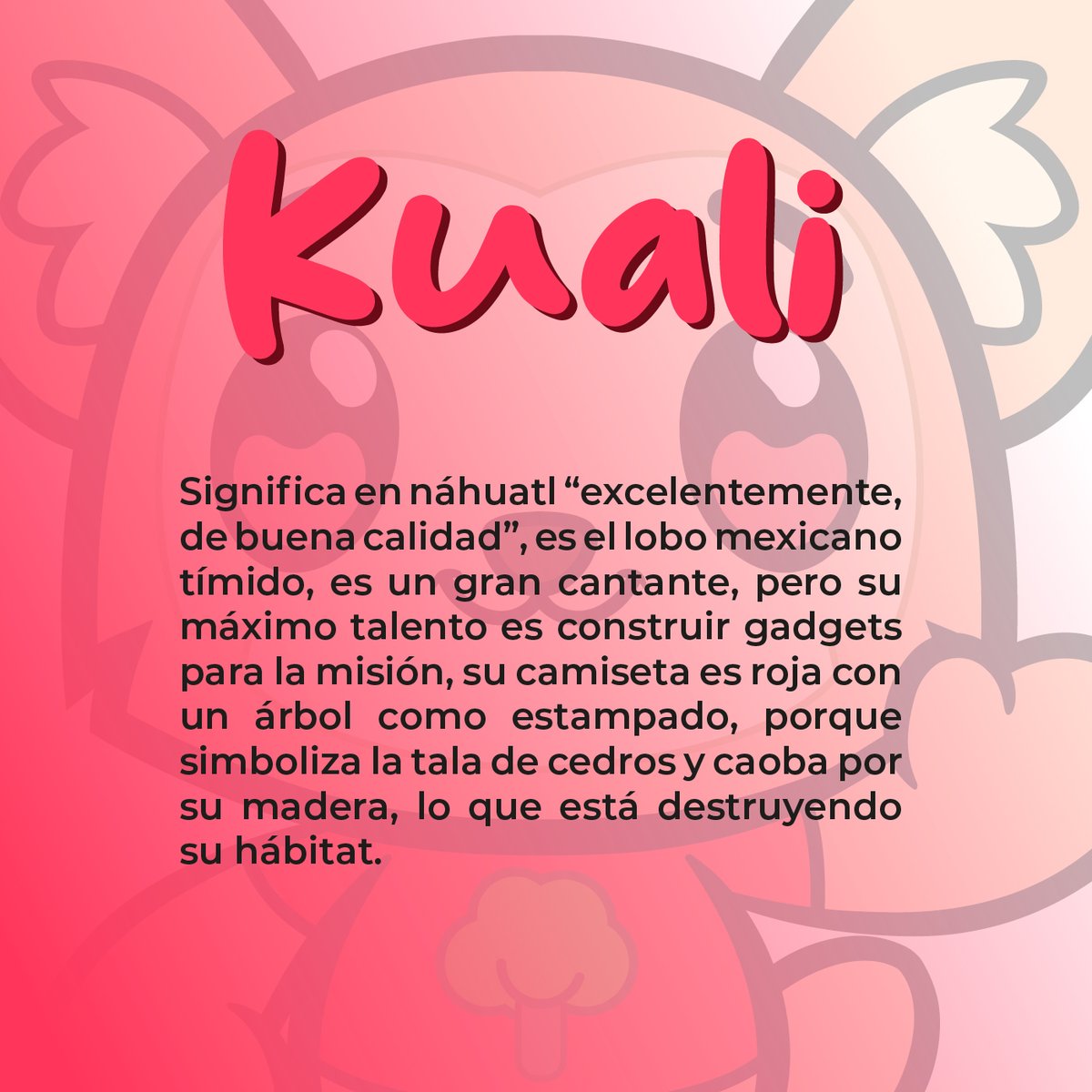 kooalikaliUniv's tweet photo. ¿Quieres formar parte del equipo de Kuali, el lobito tímido mexicano, y contribuir a construir un futuro mejor?
#KooalikaliAventura #Kooalikali #SalvemosalPlaneta #cuidaelmedioambiente #cuidaelplaneta #preservaciondebosques #protecciondebosques #cuidalosbosques https://t.co/QPjHORicmq