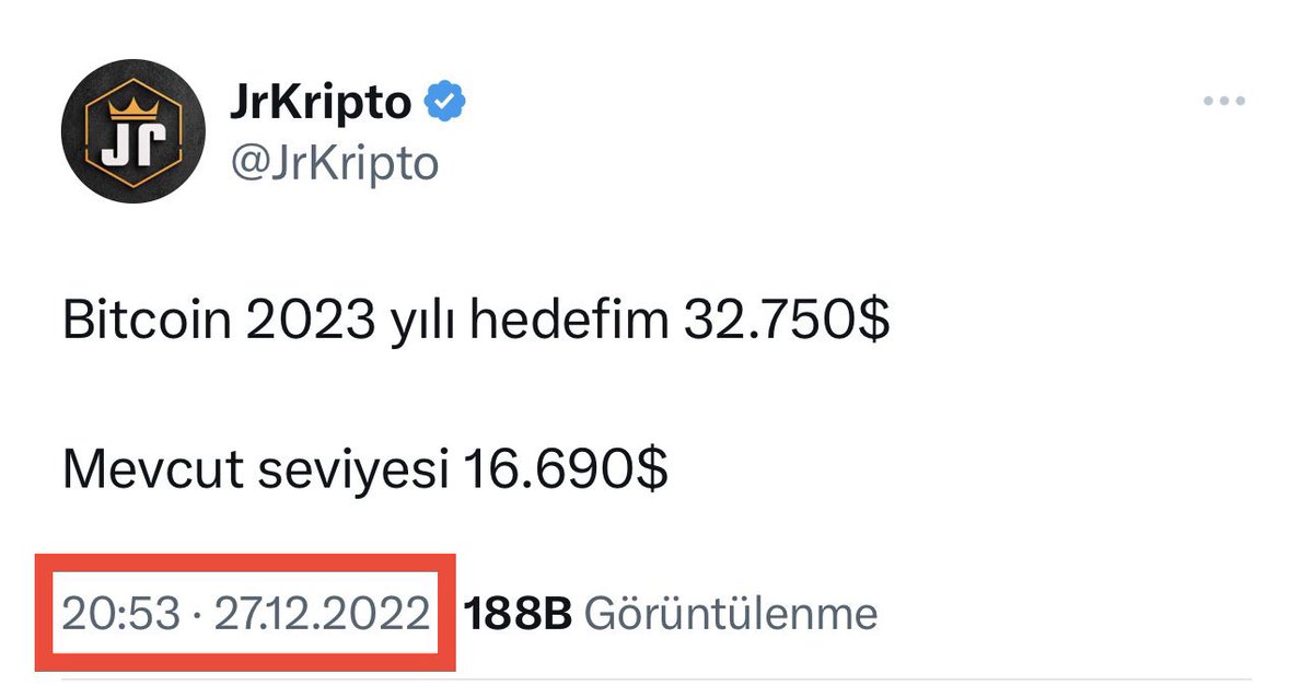 JrKripto's tweet photo. Bitcoin 28.800$ üstü haftalık kapanış yapmasıyla 2023 yılı fiyat hedefim olan 32.750$ hızlaca ulaşacaktır. (Bu hedefi Bitcoin 16.690$ seviyesindeyken vermiştim) beni diğer fenomenler ile karıştırmayın😉

32.850$ sonrası 46.200$ yolculuğu başlayacak. 

Yolu biliyorum! https://t.co/yB90FwHukF