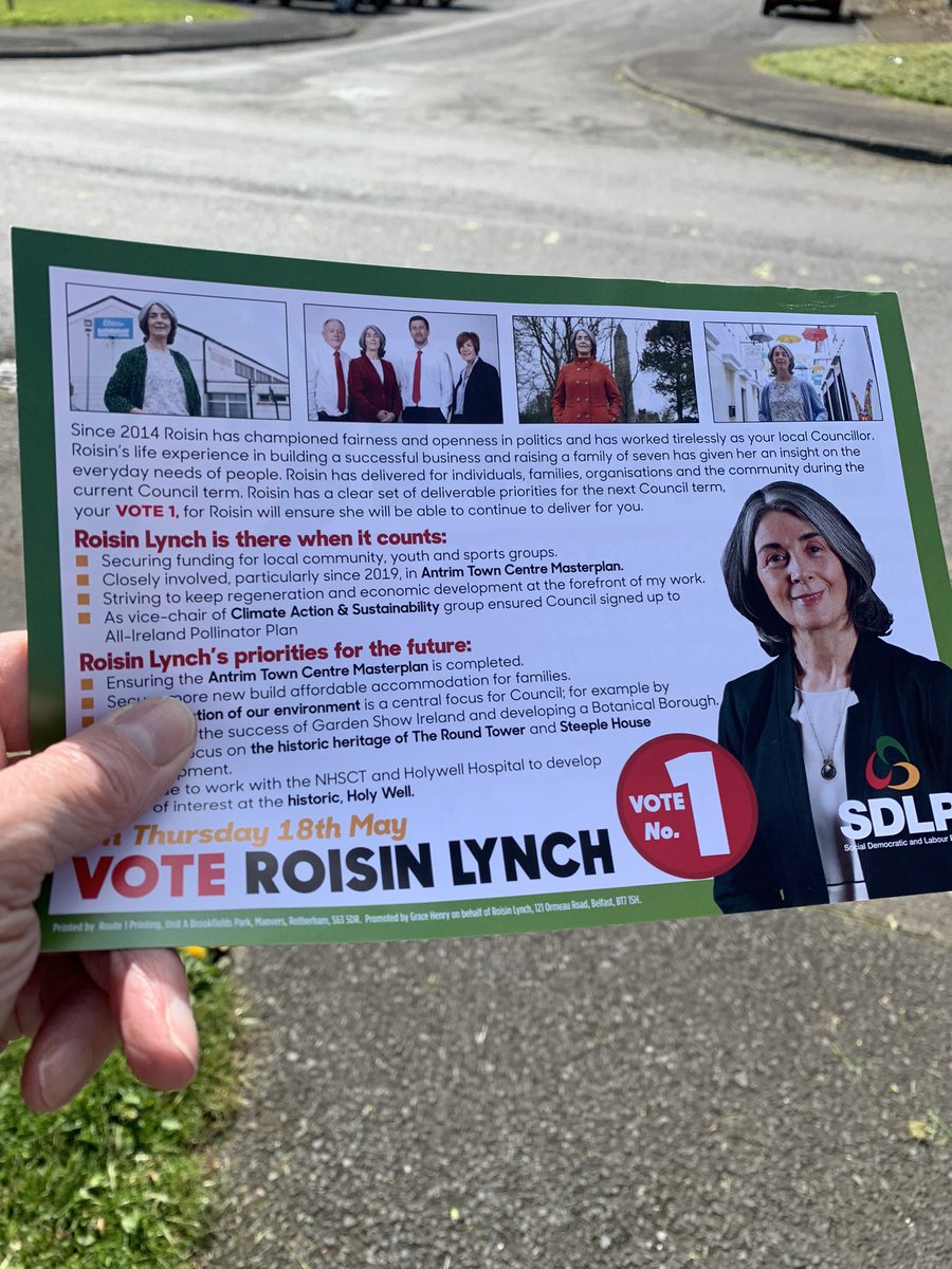 roisinlynchsdlp's tweet image. Another  good day meeting Antrim residents.

Great chats, laughs and engagement @SDLPlive 

#LE23 
#puttingyoufirst