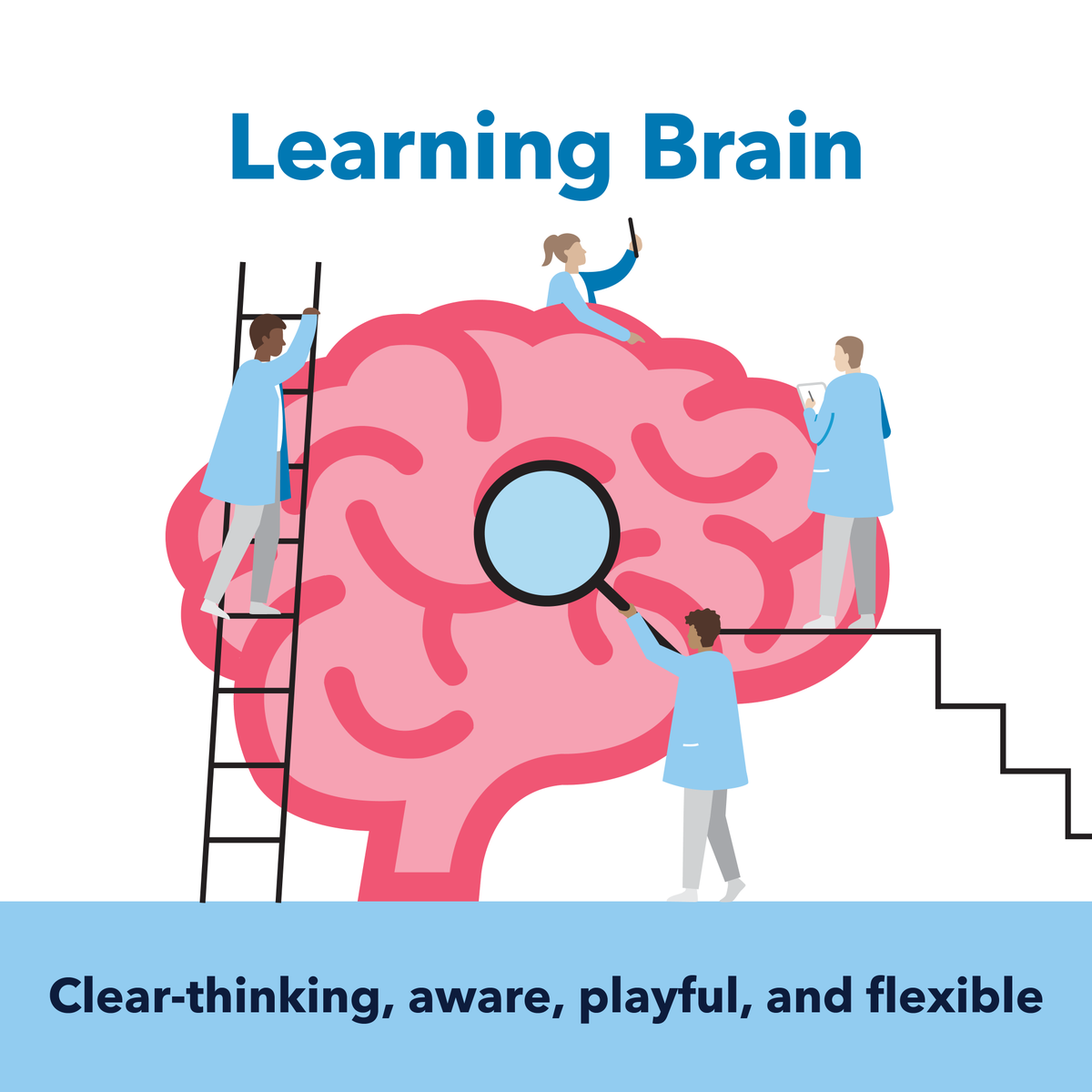 thrivingschools's tweet photo. What does it mean to be in our “Learning Brain?” Being in our Learning Brain welcomes clear-thinking, awareness of self and others, playfulness, and flexibility. #artsandhealth #traumainformed #learningbrain https://t.co/p1yppWmGi6