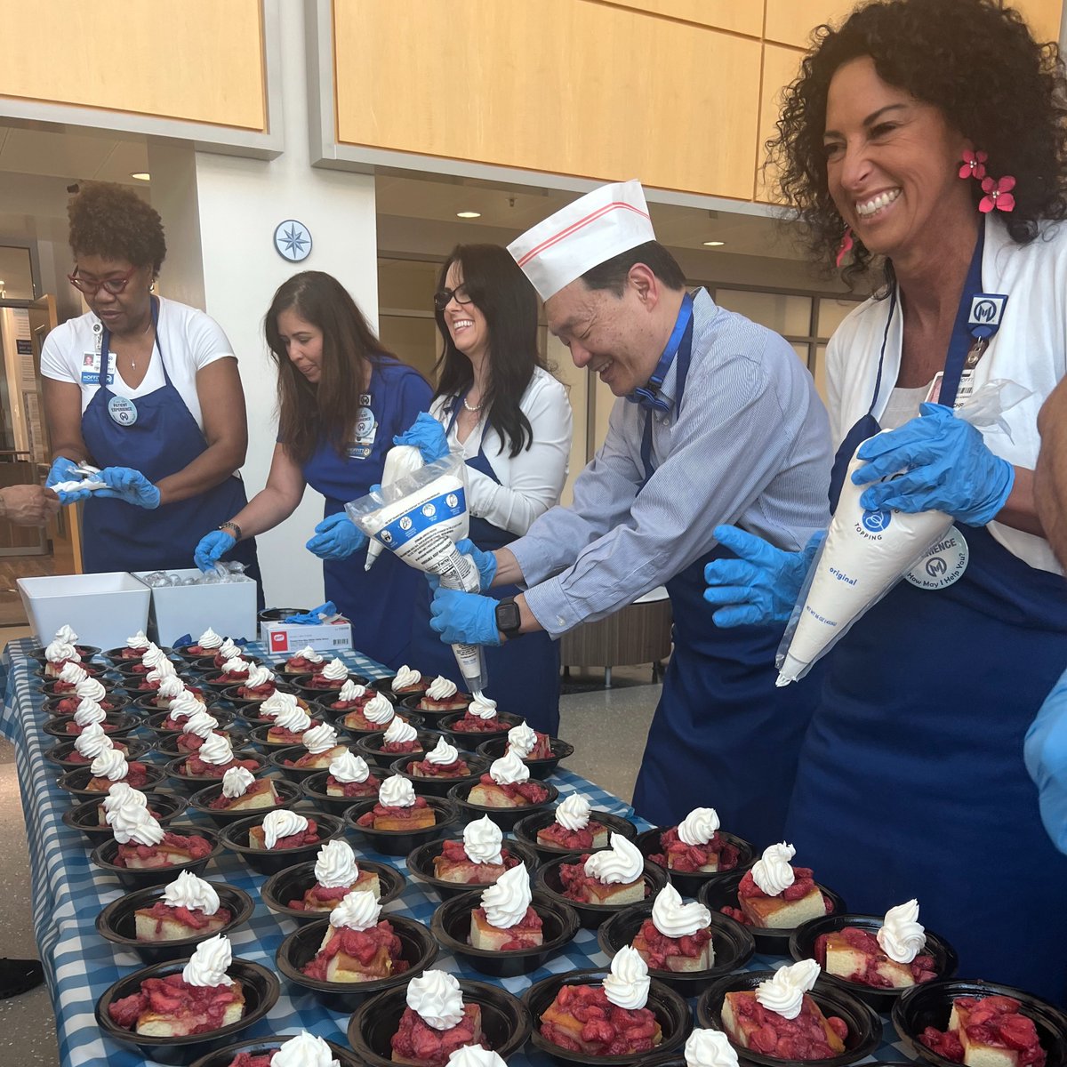 What's the sweetest way to end the work week? Helping serve strawberry shortcake to our patients and team members @MoffittNews in honor of #PatientExperienceWeek! #PXWeek 🍰

P.S. My whipped cream skills are improving year over year.