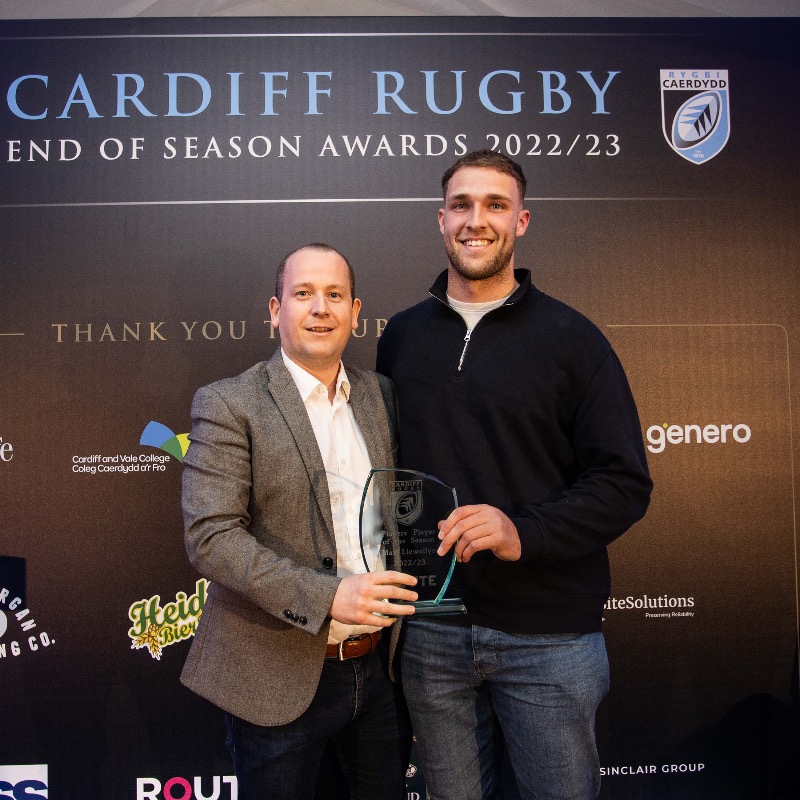 Cardiff_Rugby's tweet photo. 🏆 A full round up from Cardiff's End of Season awards, where Lloyd Williams was named the Peter Thomas Player of the Season on an emotional evening at Cardiff Arms Park. ⤵️