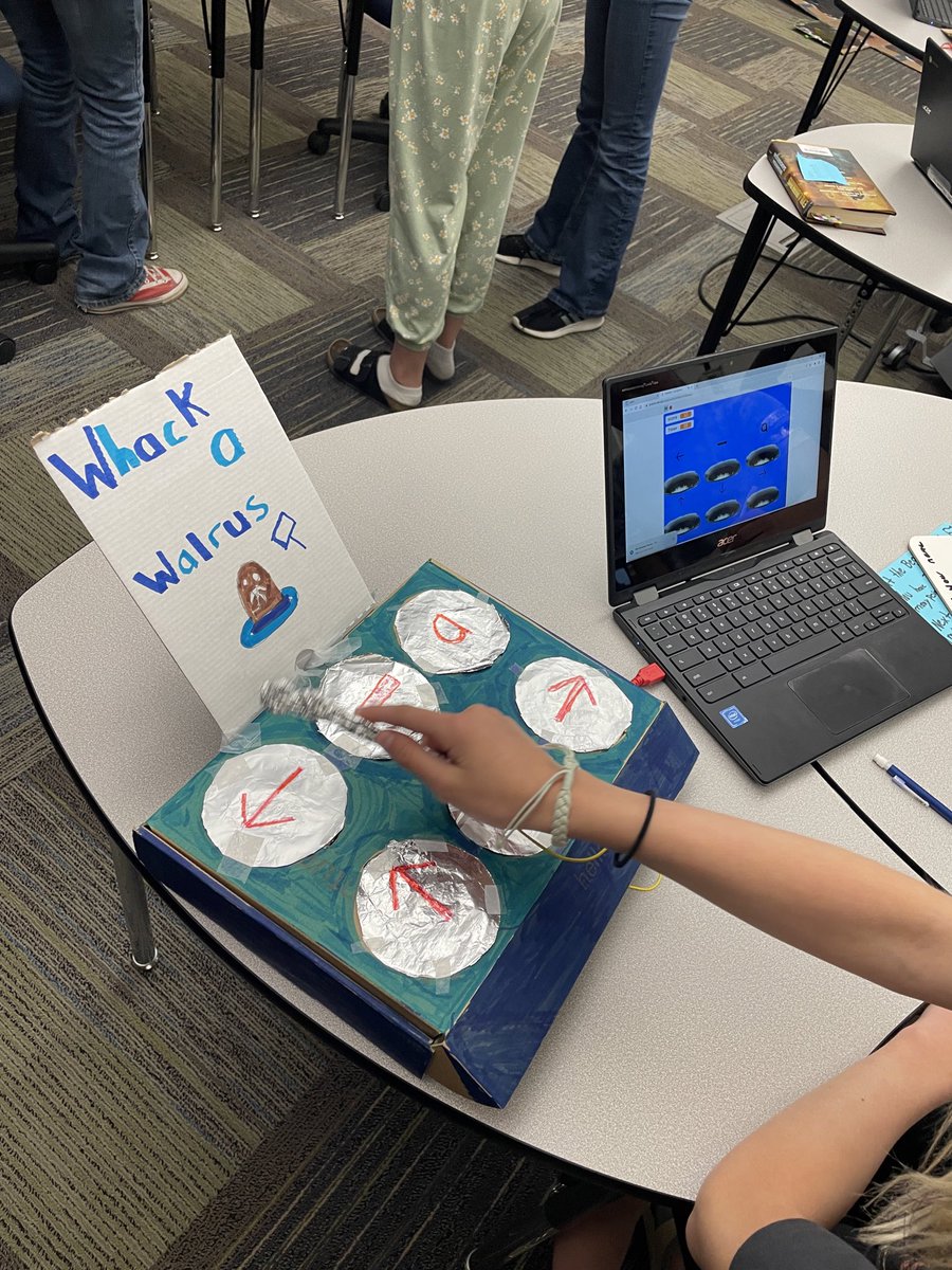 jstechteacher's tweet image. Scratch-Cade. My students learned a ton and had a blast with Scratch and Makey Makey games they made. @scratch @makeymakey #arcadegames #scratchcode
