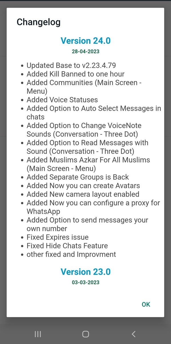 alabidi_tech's tweet photo. #تحديث | Update
واتساب للأعمال بلس | WA Buz+ v24.0

* التحديث للإصدار v2.23.4.79
* وداعاً للحظر المؤقت
* إضافة خيار لتحديد الرسائل بشكل تلقائي
* إضافة المجتمعات
* إصلاح مشكلة هذا الإصدار أصبح قديم للغاية ...

- التحميل
https://t.co/f2D5DBoB2M

طيروها ريتويت 🥳 https://t.co/UKEcCiQeyz