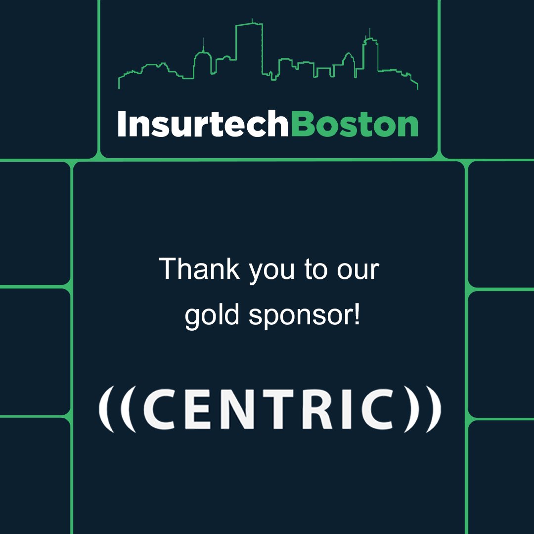 IVANSInsurance's tweet photo. #InsurtechBoston is almost here!
Huge thanks to our Gold Sponsor @centric!
Register now!
https://t.co/hejQYgQHYw https://t.co/Yicph5PWQD