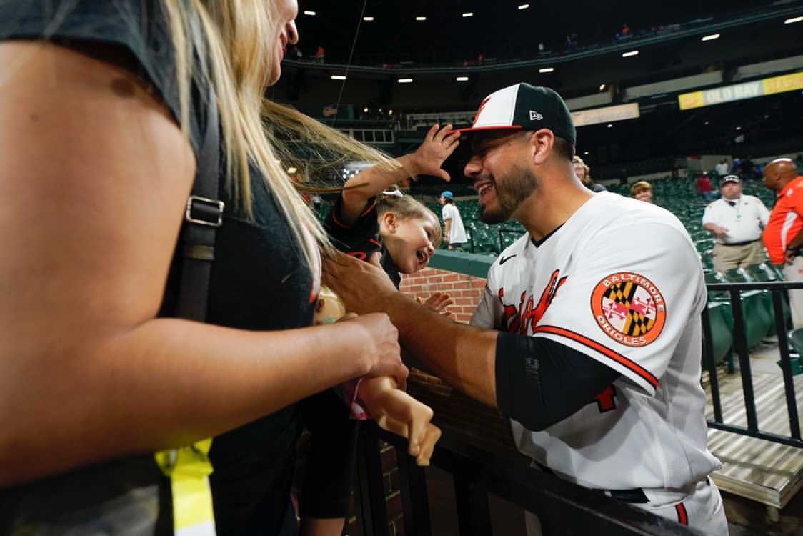 After celebrating his first win with his team, Barreda kept looking up into the stands where his wife and daughter sat. 

Waving them over, they embraced behind home plate capping off one of the most heartwarming stories you’ve probably never heard.

📸 @JulyThePhotoGuy