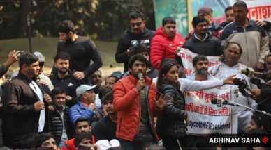 The Wrestlers protesting on road is a very shameful incident for the Country. 
The Wrestlers honour is first and if we cant respect them we should be shameful. 
We should respect these wrestlers as they have given respect to the country in the world.
#isupportwrestlers