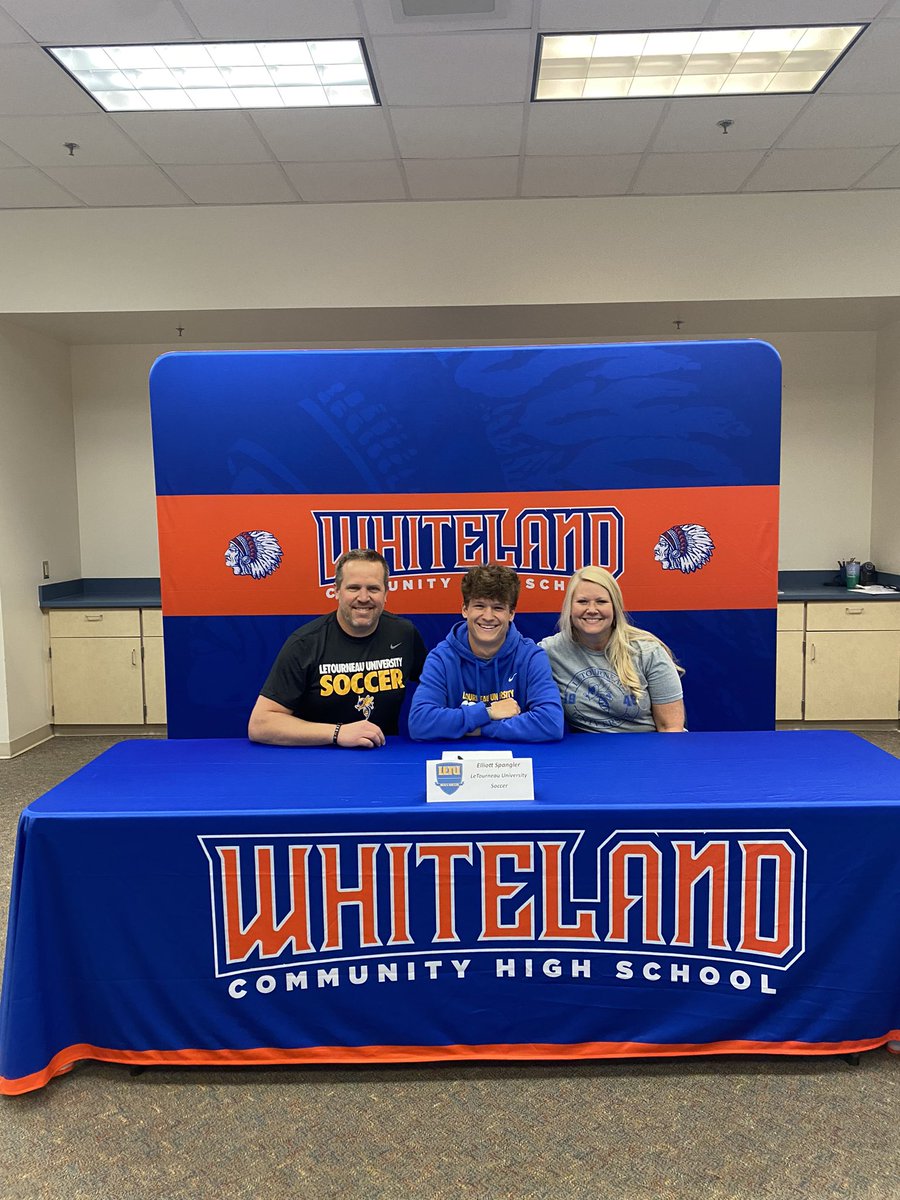 whitelandsports's tweet photo. Congratulations to Elliott Spangler on his commitment to continue his academic and soccer career at LeTourneau University! @LETUMSoccer @DailyJournalNet @WhitelandBSocc https://t.co/0PEn9vdauz