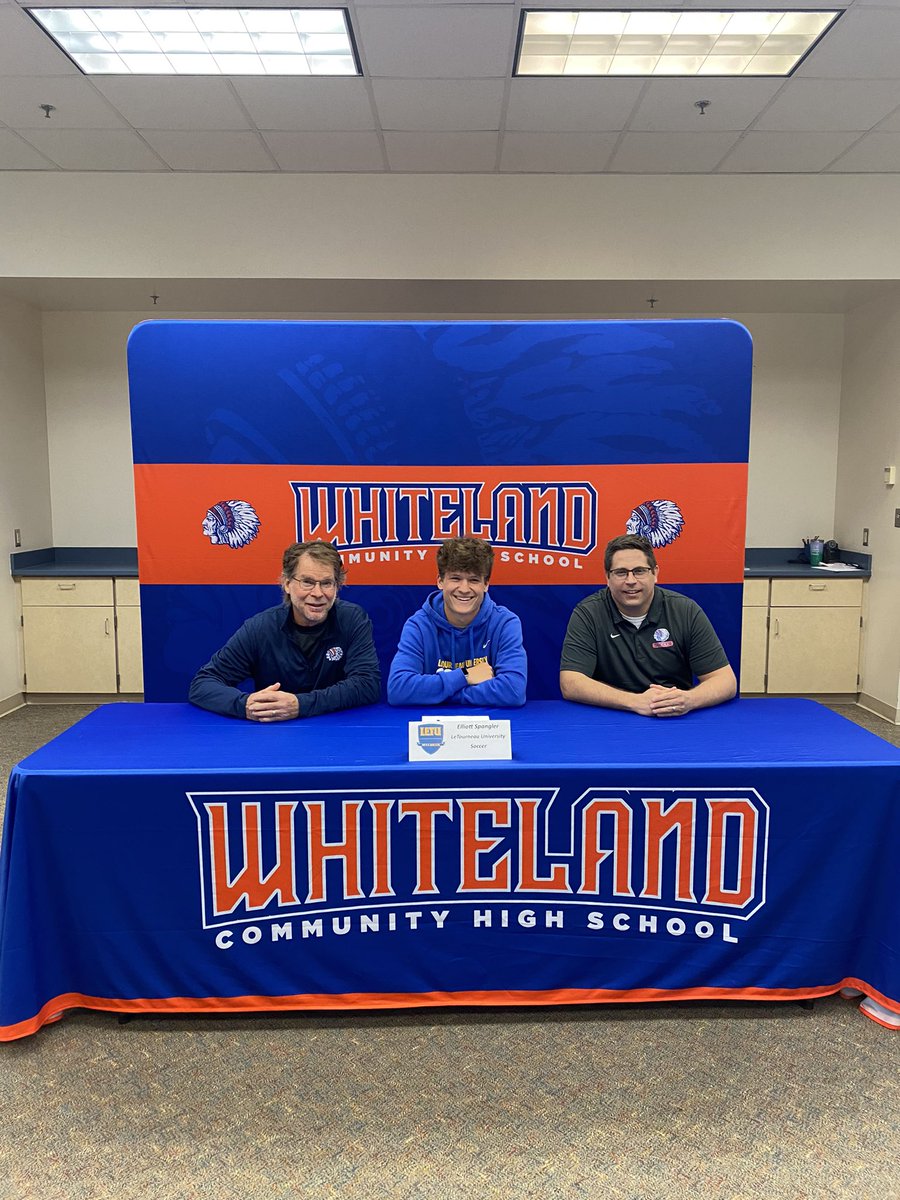 whitelandsports's tweet photo. Congratulations to Elliott Spangler on his commitment to continue his academic and soccer career at LeTourneau University! @LETUMSoccer @DailyJournalNet @WhitelandBSocc https://t.co/0PEn9vdauz