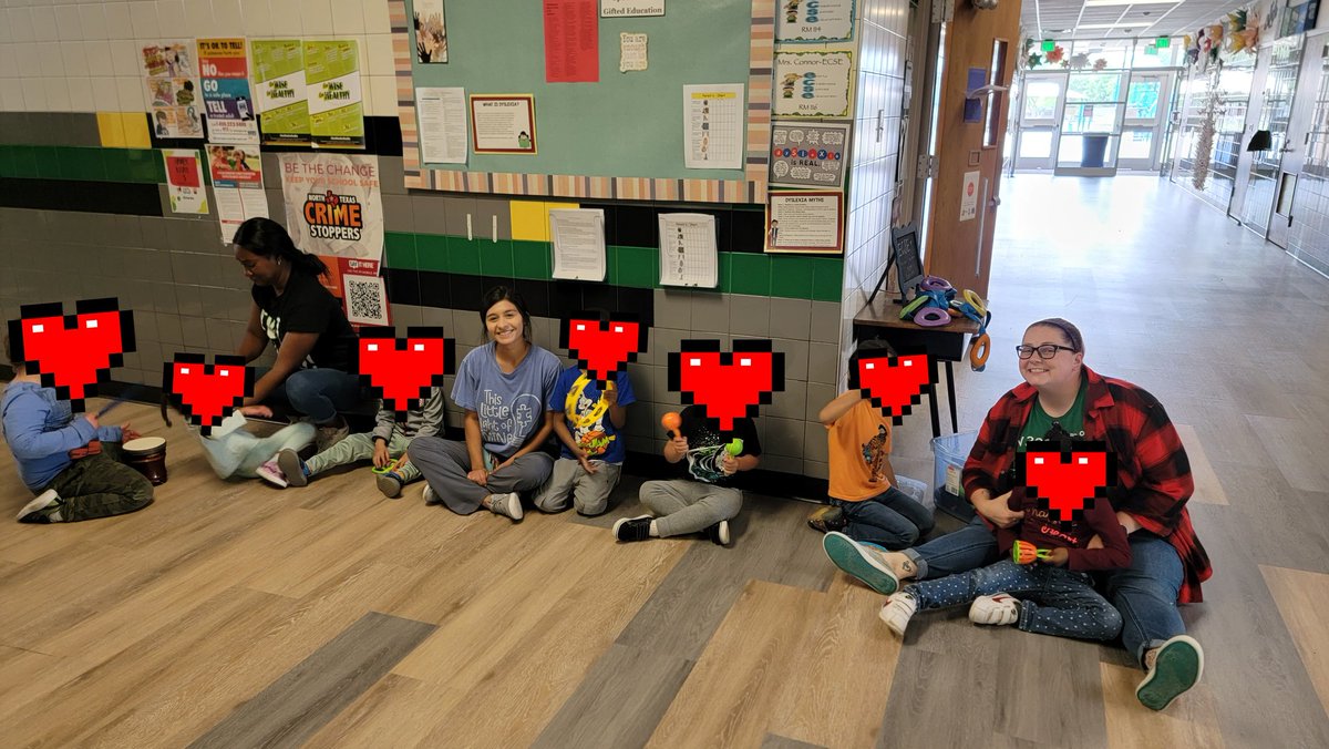 SLP_Abby's tweet photo. #DMEECSE is ready to rock and roll with our instruments to support all the 3-6 graders for the @DmeElemRisd STAAR pep rally!! @SPerez1026 #risdbelieves https://t.co/v06aIG8wVP