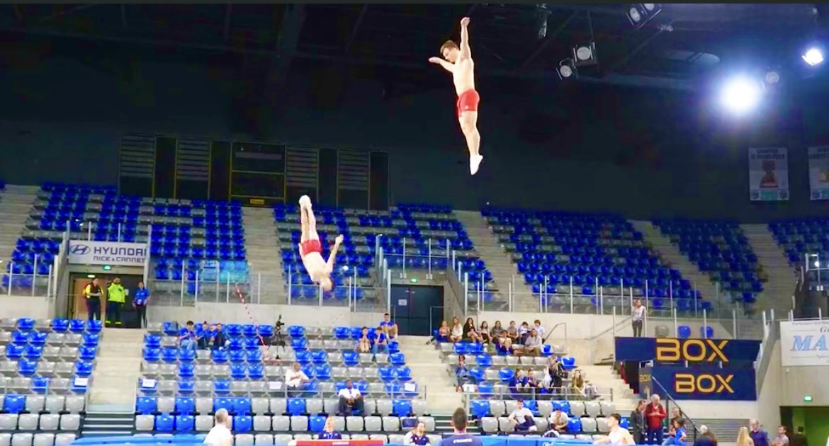 MarikaRoman's tweet photo. A lâ#Azurarena pour lâ Antibes international Trampoline Cup đ50 participants, 6 nations, un beau spectacle pour les grands et les petits đcâest jusquâĂ demain aprĂšs-midi #Paris2024 #SportAntibes https://t.co/1P2r9otVUu