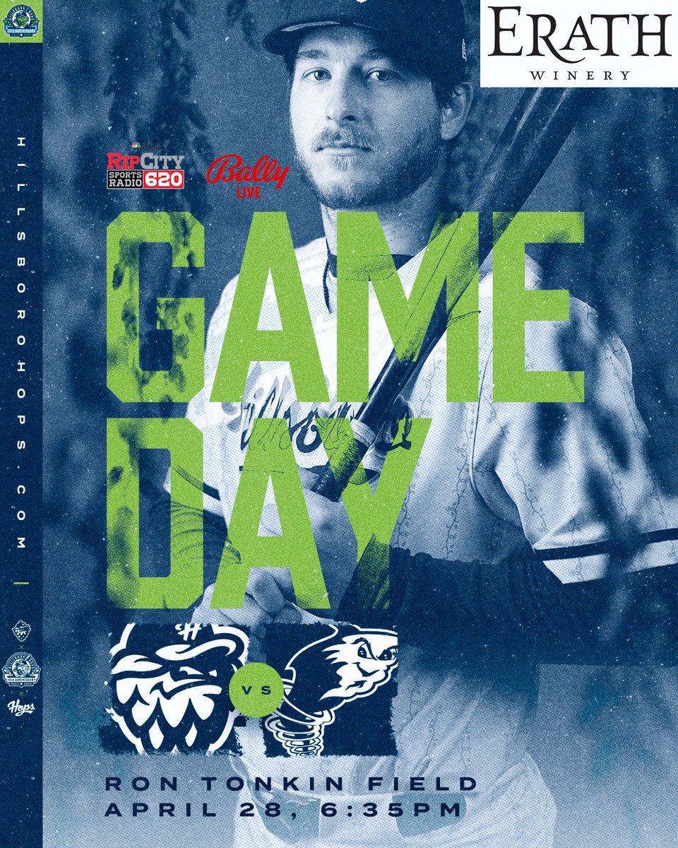HillsboroHops's tweet photo. It's Wine and Nine Night presented by @erathwinery.

Sunshine's out, 14 wineries in attendance and post-game fireworks. 

⏰-6:35 p.m.
📻-@RipCityRadio620 
📺-@ballylivenow 
🎫-https://t.co/Sm1wVp9ppq

#AllHoppedUp https://t.co/hzCtQV3LNT