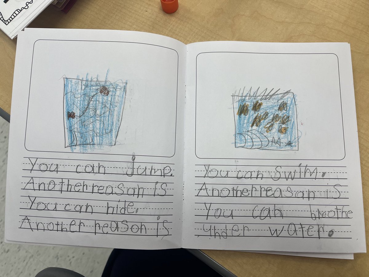 FCPS_MsGriffith's tweet photo. Used https://t.co/2WS67qh3Sh to record my students reading their opinion writing. We attached the QR codes to the inside cover. Can’t wait for them to show their families their published book! https://t.co/4sxh17883Q