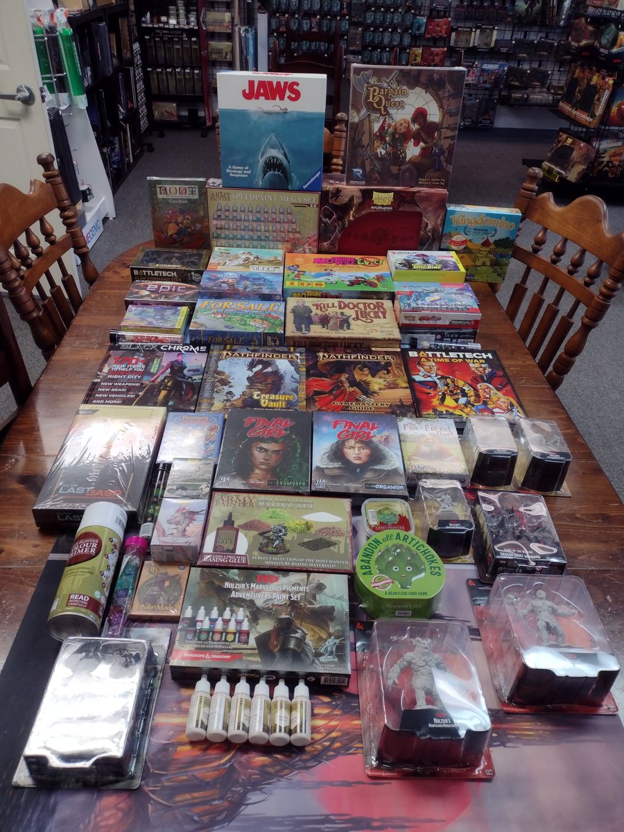 IgaRgames1's tweet photo. Climb every mountain to our Restock and New!
Smaller Restock and and New, cause we have a big'un coming next week!
But that doesn't mean it's not worth a look at what we got.
In fact, take a good look at the delightful Roll &amp; Write:
Trek 12: Himalaya https://t.co/N3q2KglPGf
