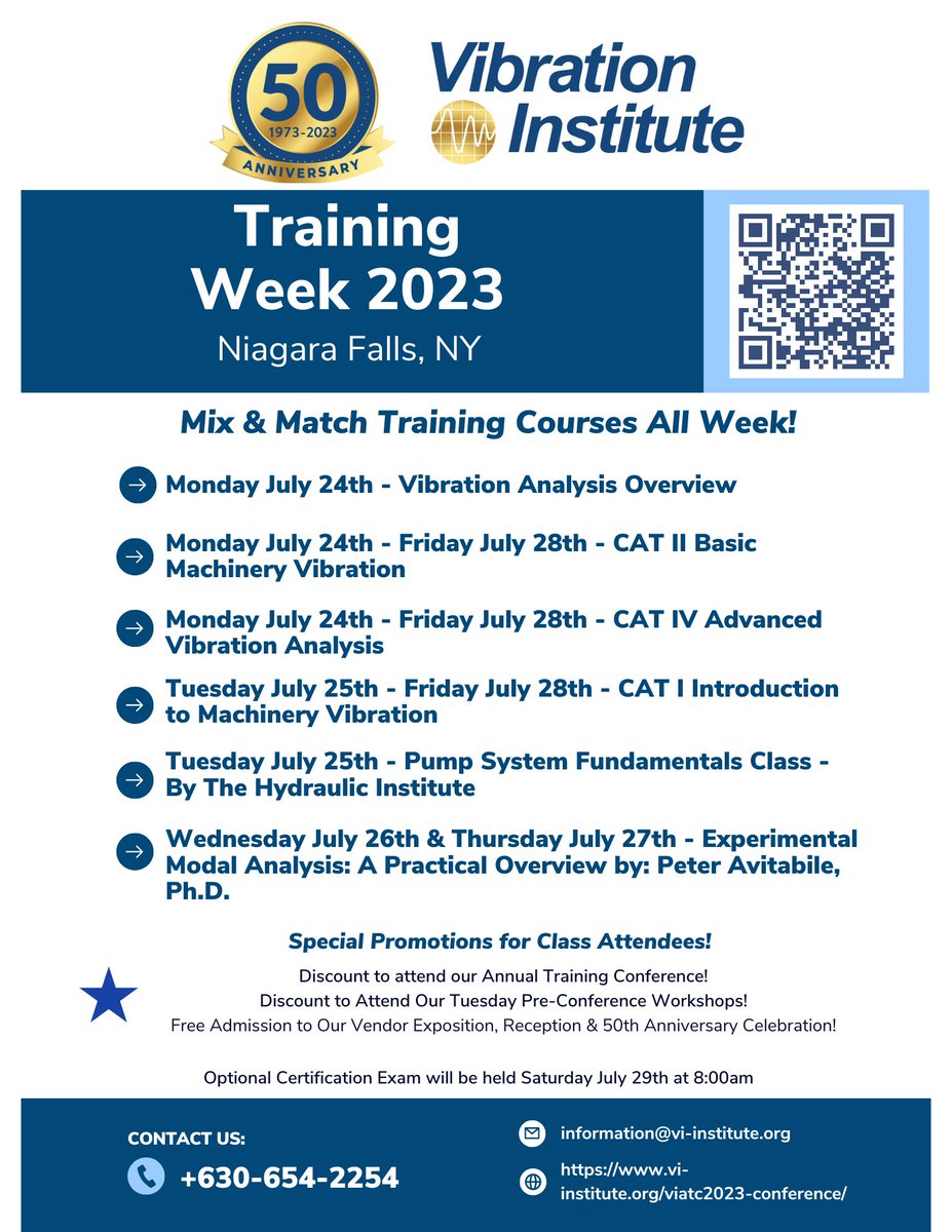 VI_Institute's tweet image. #VibrationInstitute #VIATC2023 #TrainingWeek